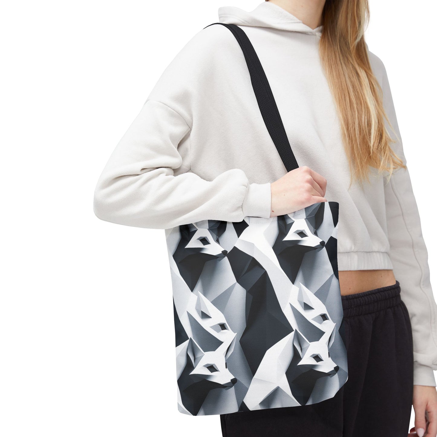 Geometric Fox Tote Bag - Eco-Friendly
