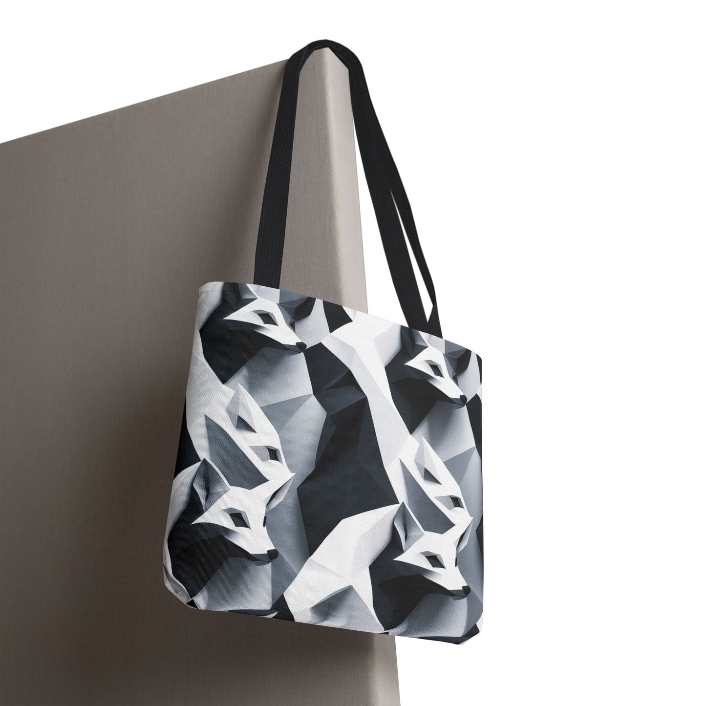 Geometric Fox Tote Bag - Eco-Friendly