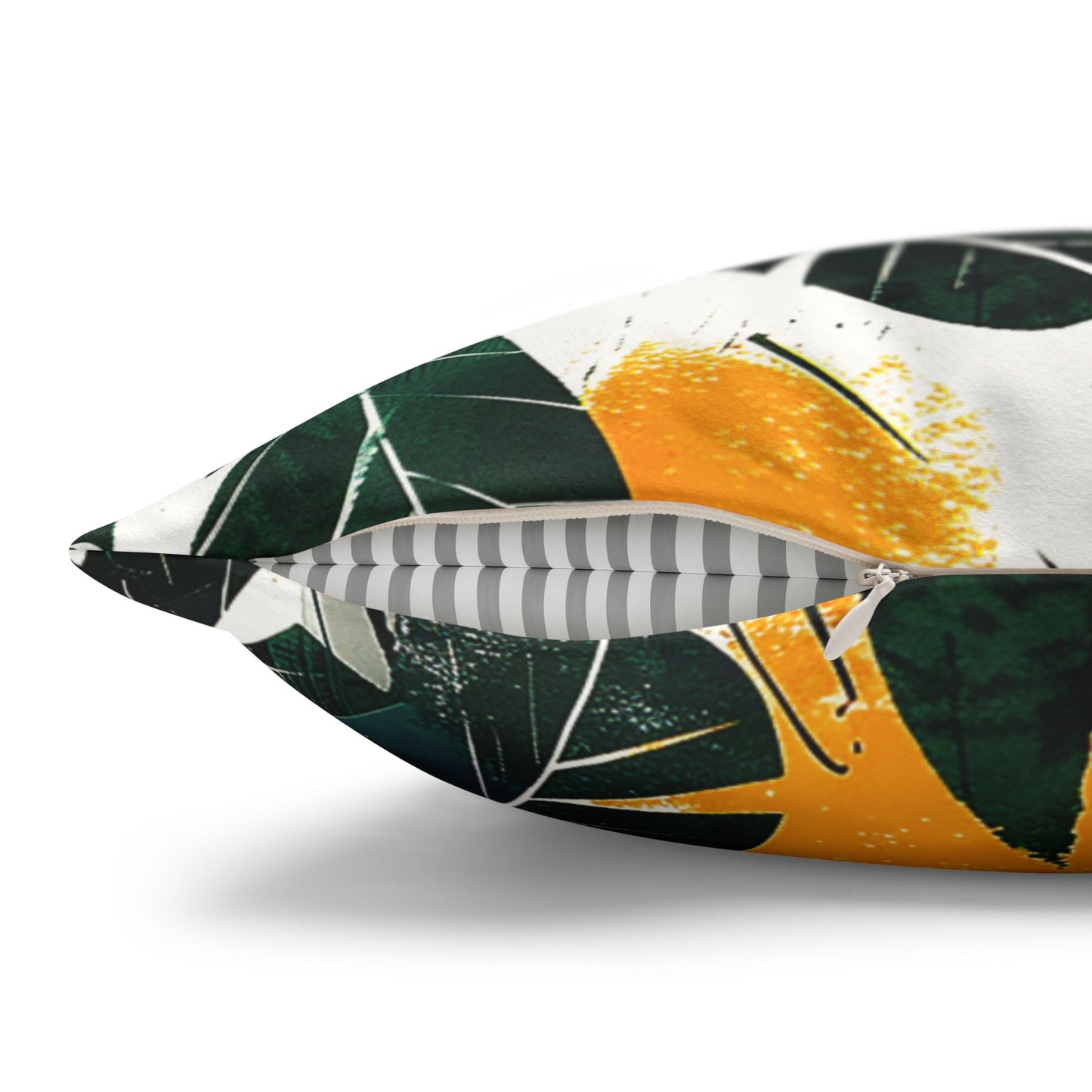 Tropical Leaf - Faux Suede Pillowcase