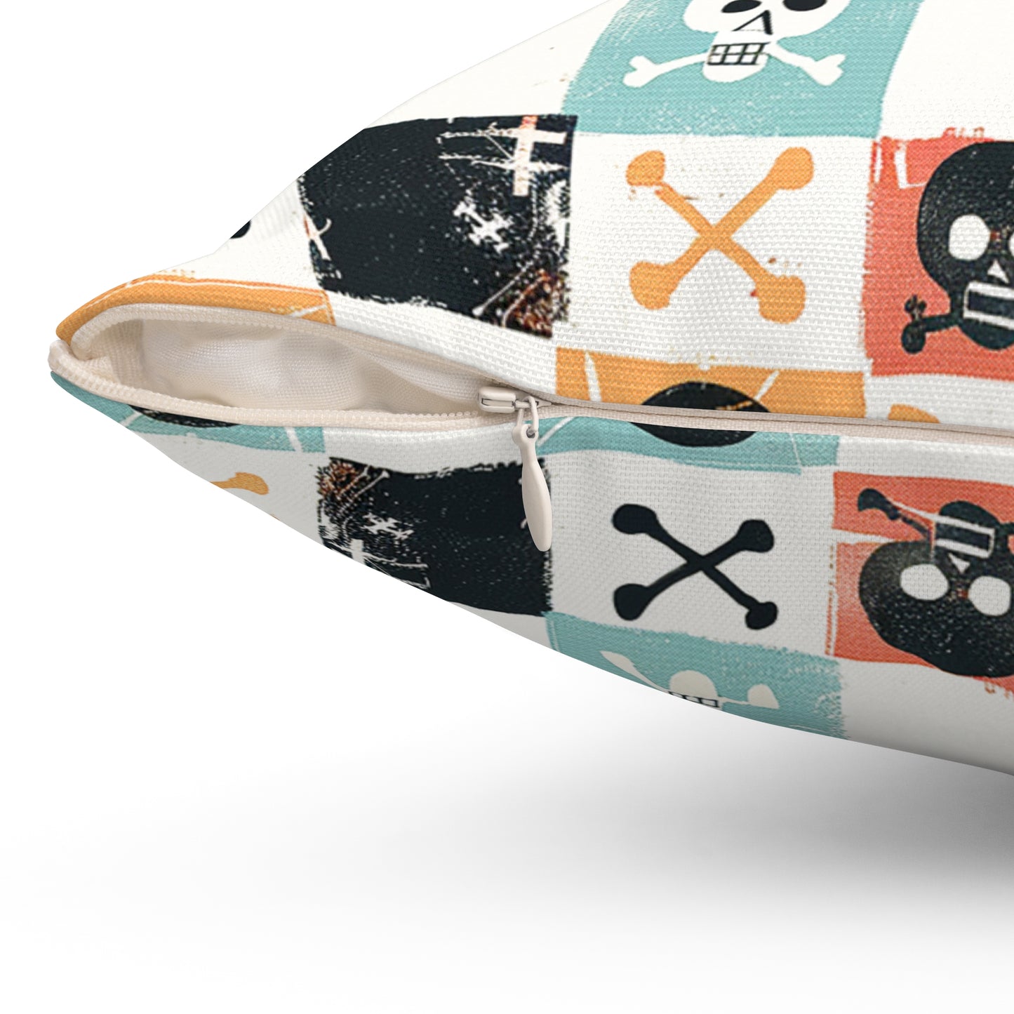 Pirate Skulls Pattern - Square Pillow