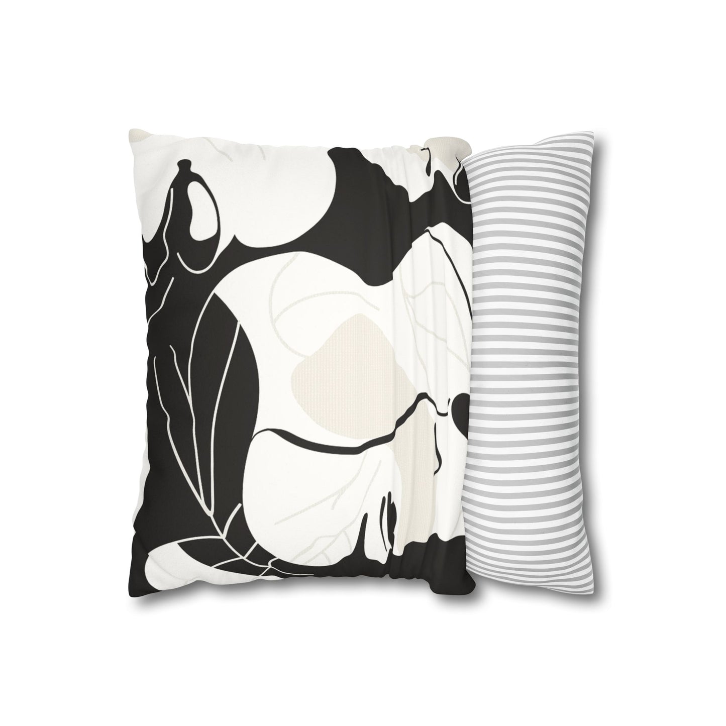 Abstract Faces - Faux Suede Pillowcase