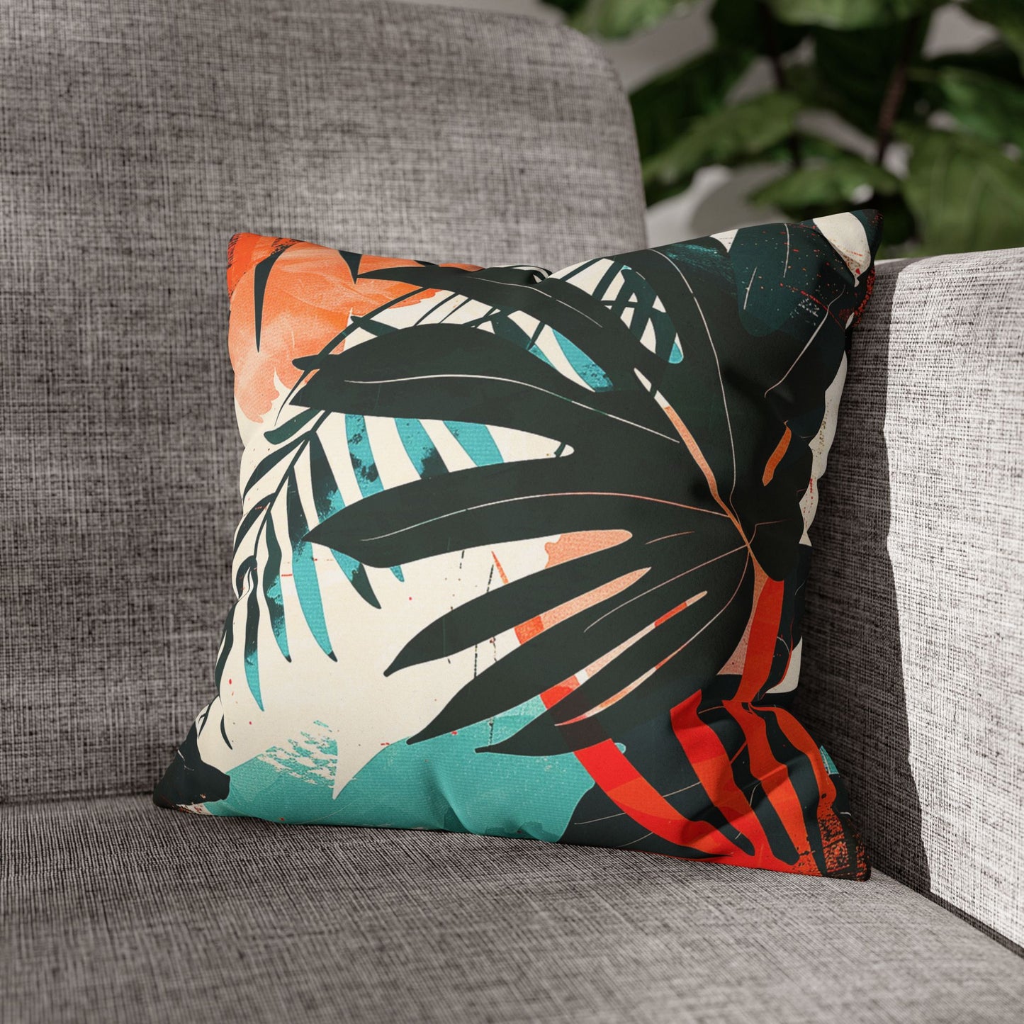 Tropical - Faux Suede Pillowcase