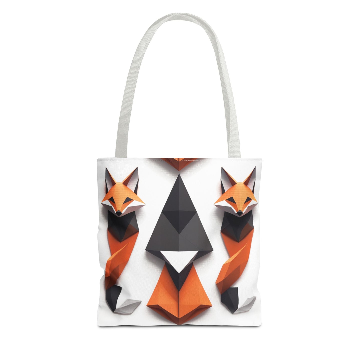 Stylish Geometric Fox Tote Bag - Eco-Friendly