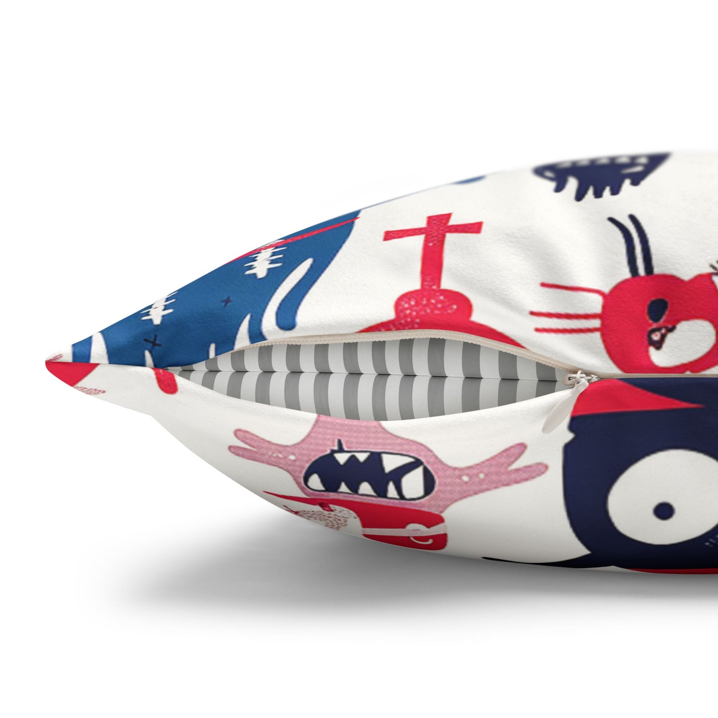 Cartoon Pirate Skulls - Faux Suede Pillowcase