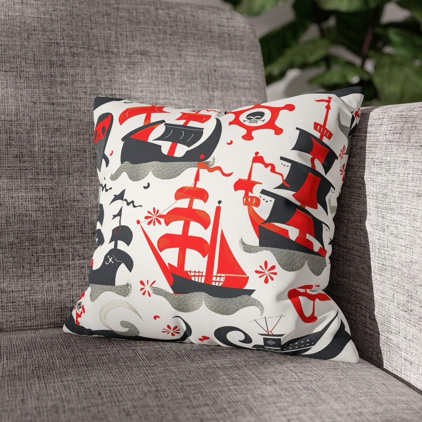 Pirates - Faux Suede Pillowcase