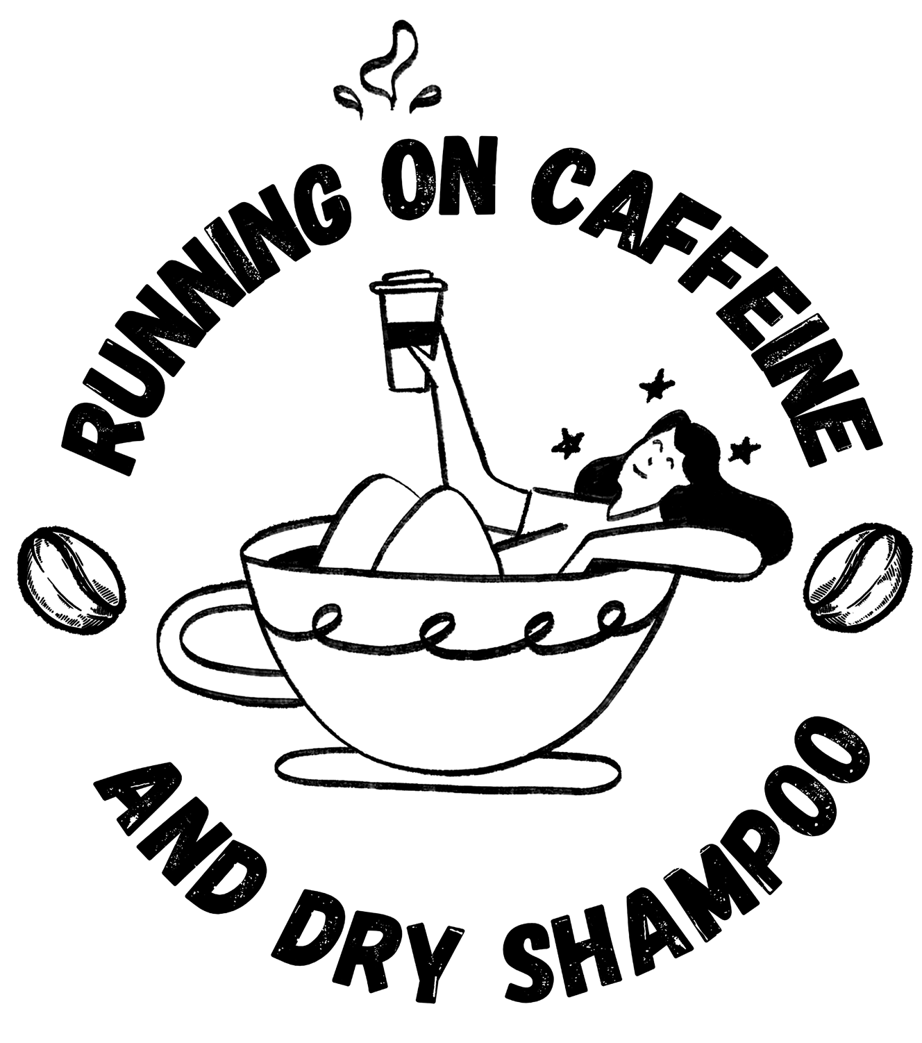 Caffeine and Dry Shampoo - Unisex Tee