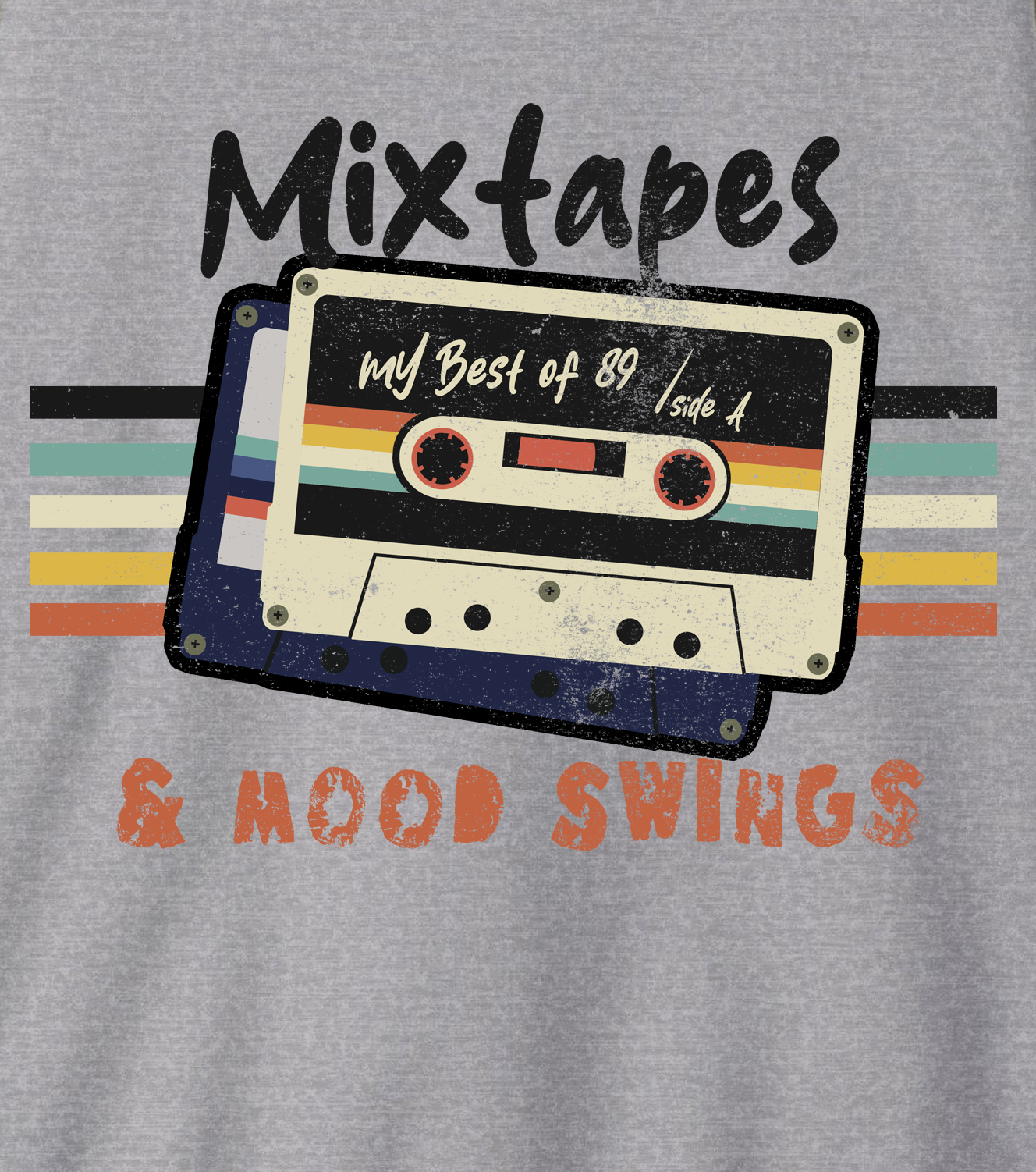 Retro Mixtape and Mood Swings - Unisex Sweatshirt