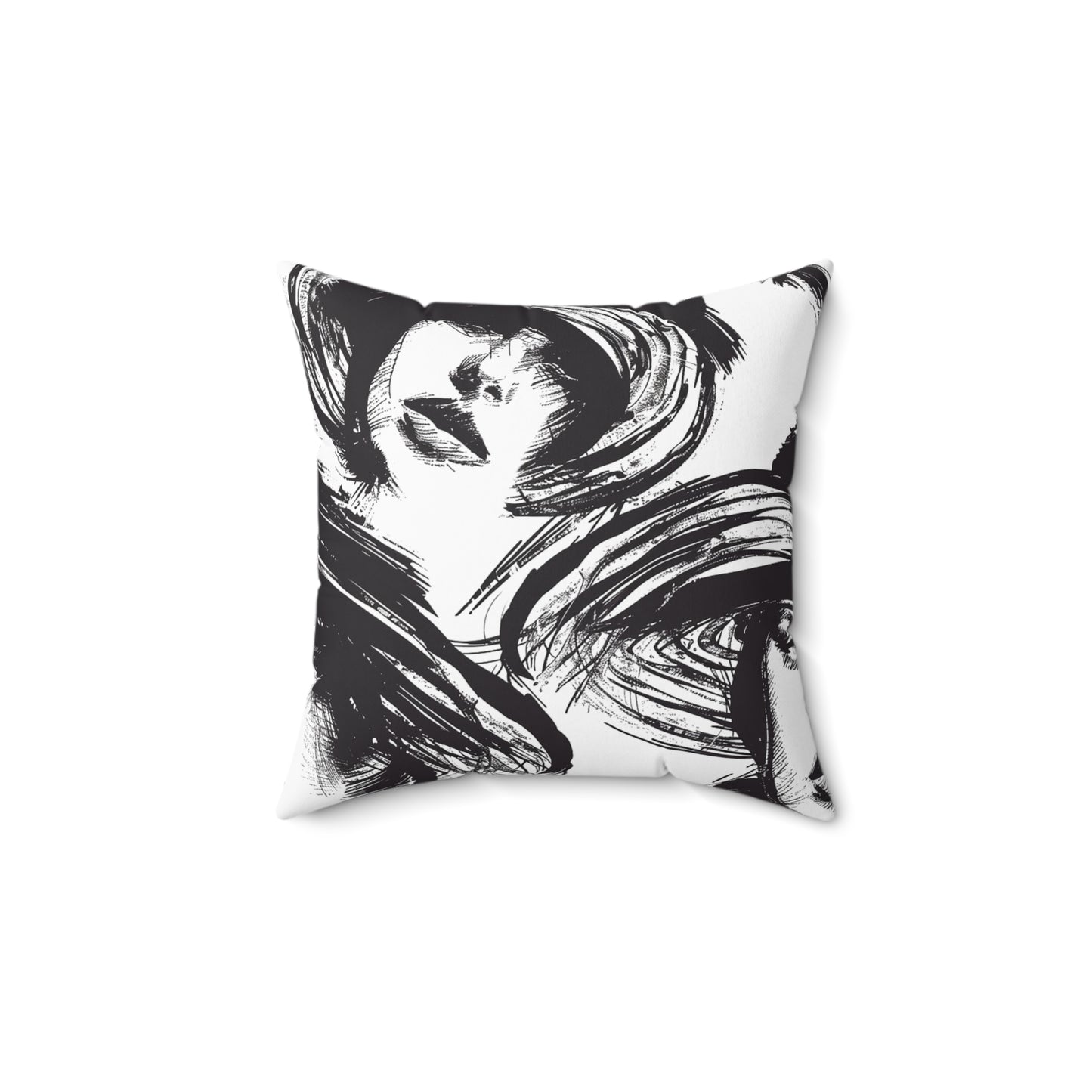 Abstract Faces - Square Pillow