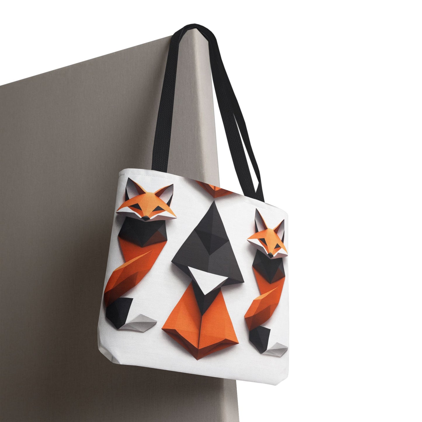 Stylish Geometric Fox Tote Bag - Eco-Friendly