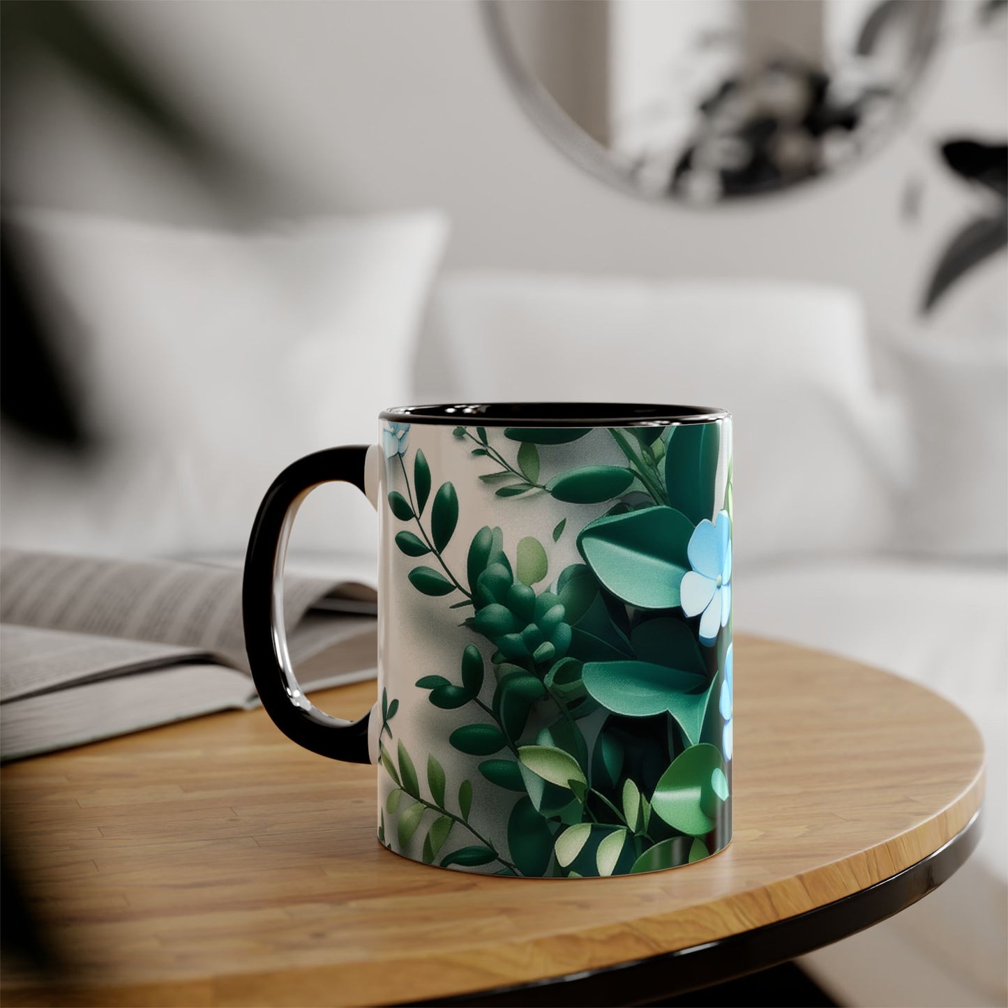 Geometric Floral Coffee Mug