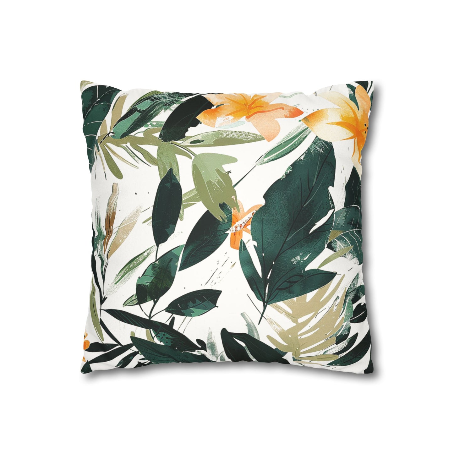 Tropical - Faux Suede Pillowcase