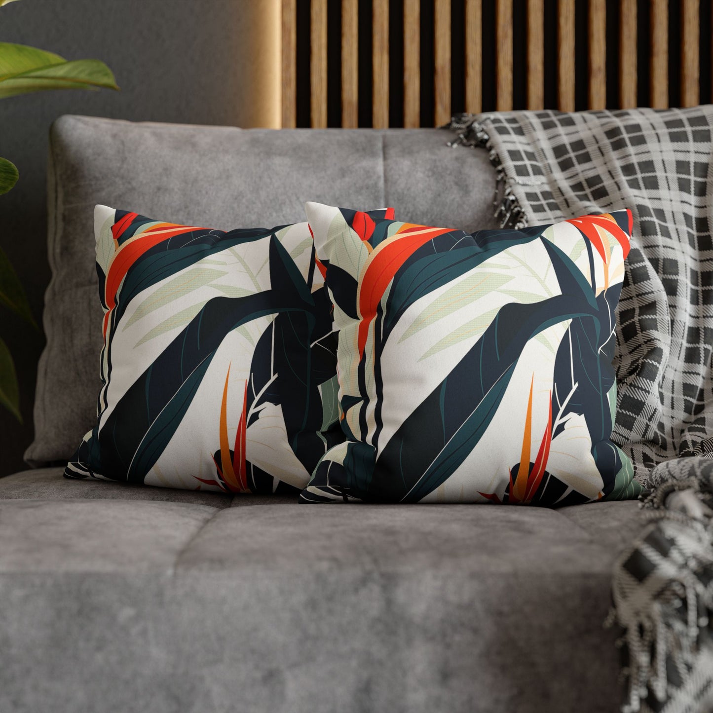 Tropical - Faux Suede Pillowcase