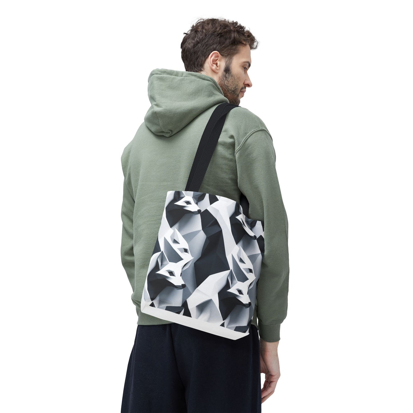 Geometric Fox Tote Bag - Eco-Friendly
