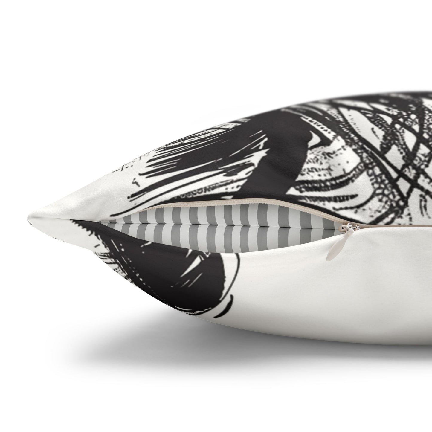 Abstract Faces- Faux Suede Pillowcase