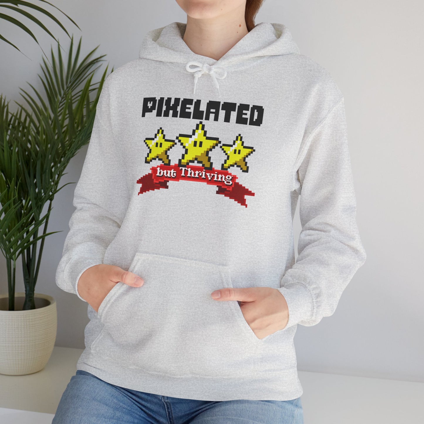 Pixelated, but Thriving - Unisex Hoodie