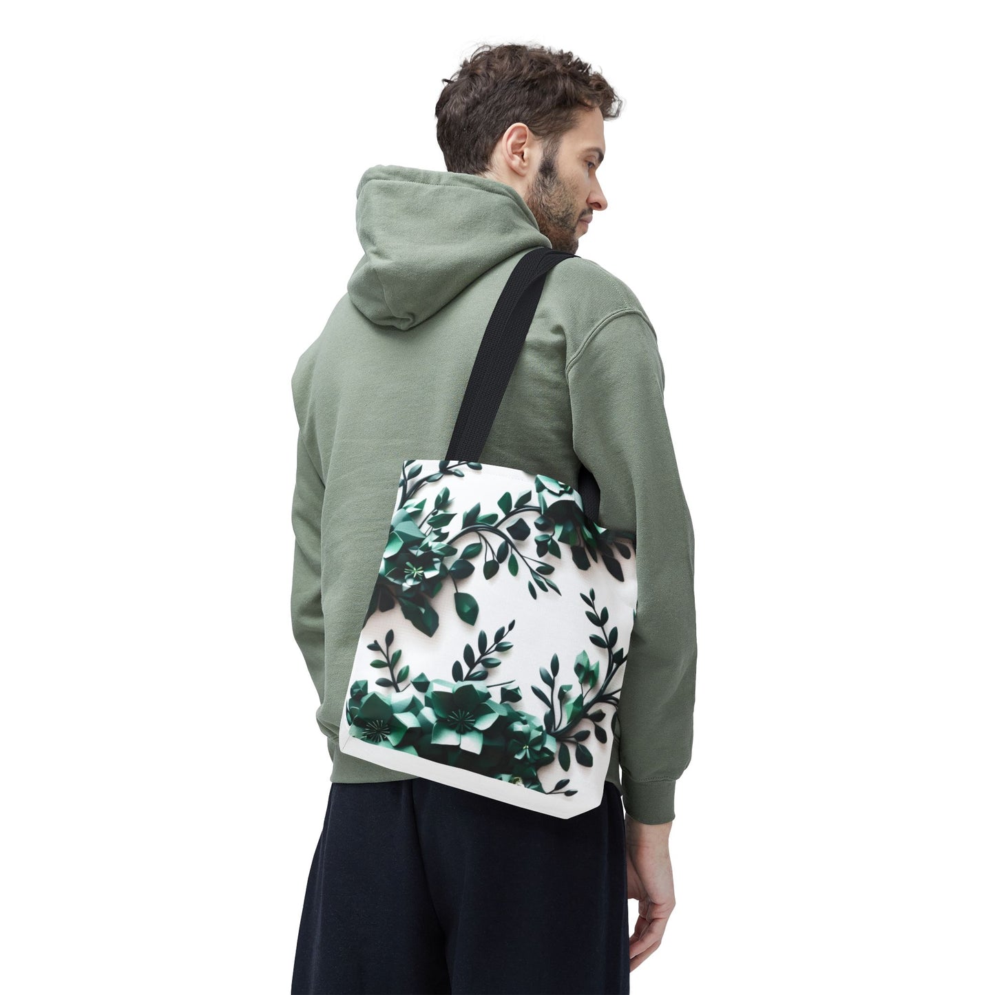 Elegant Leaf Tote Bag, Eco-Friendly