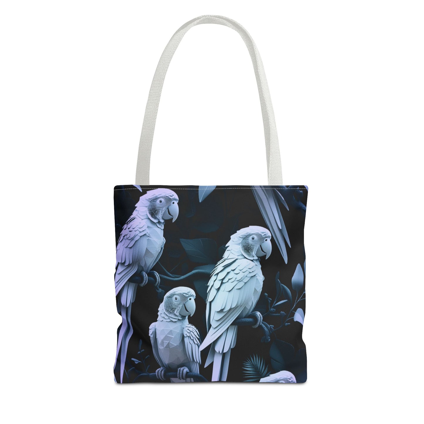 Geometric Parrots Tote Bag, Eco-friendly