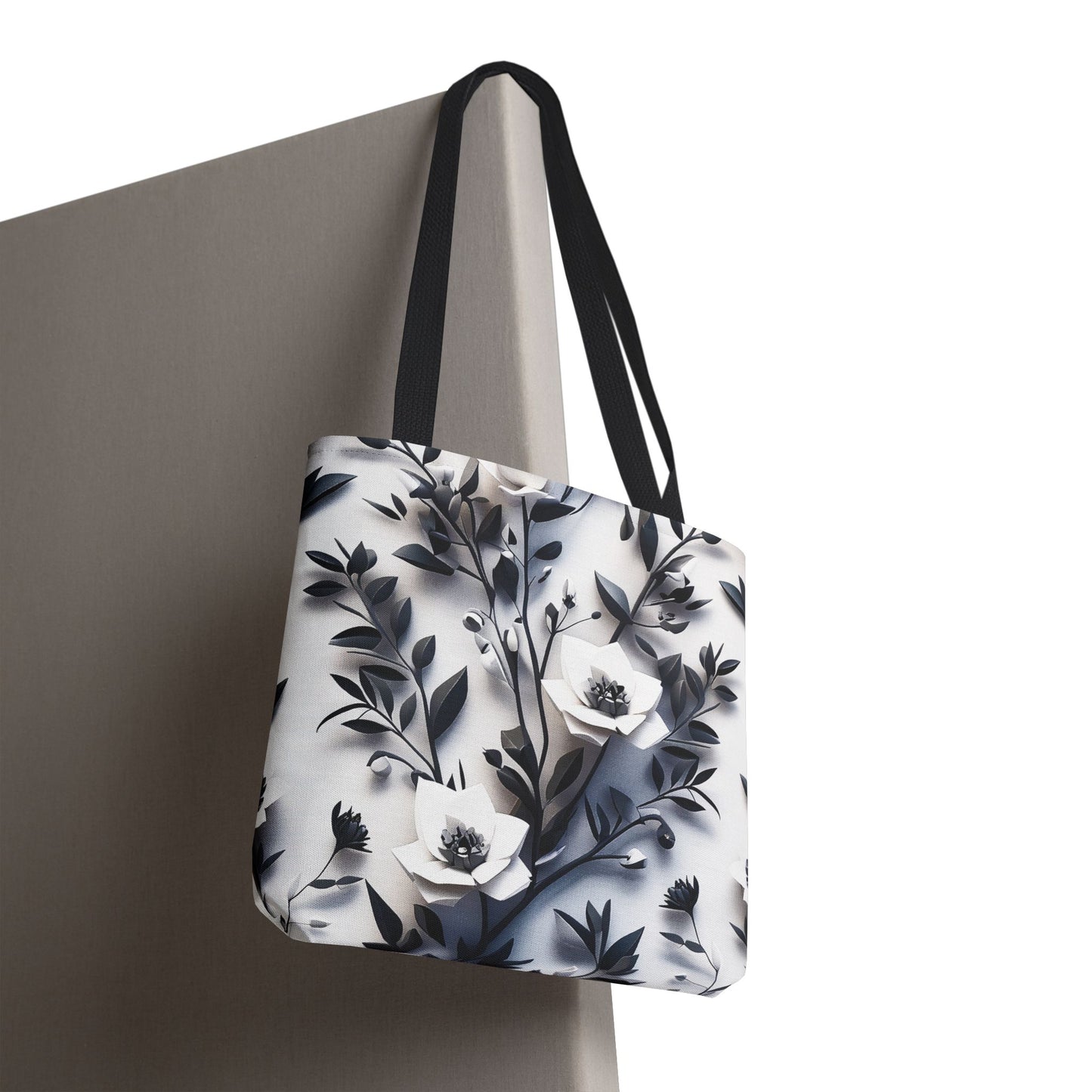 Elegant Floral Tote Bag, Eco-Friendly