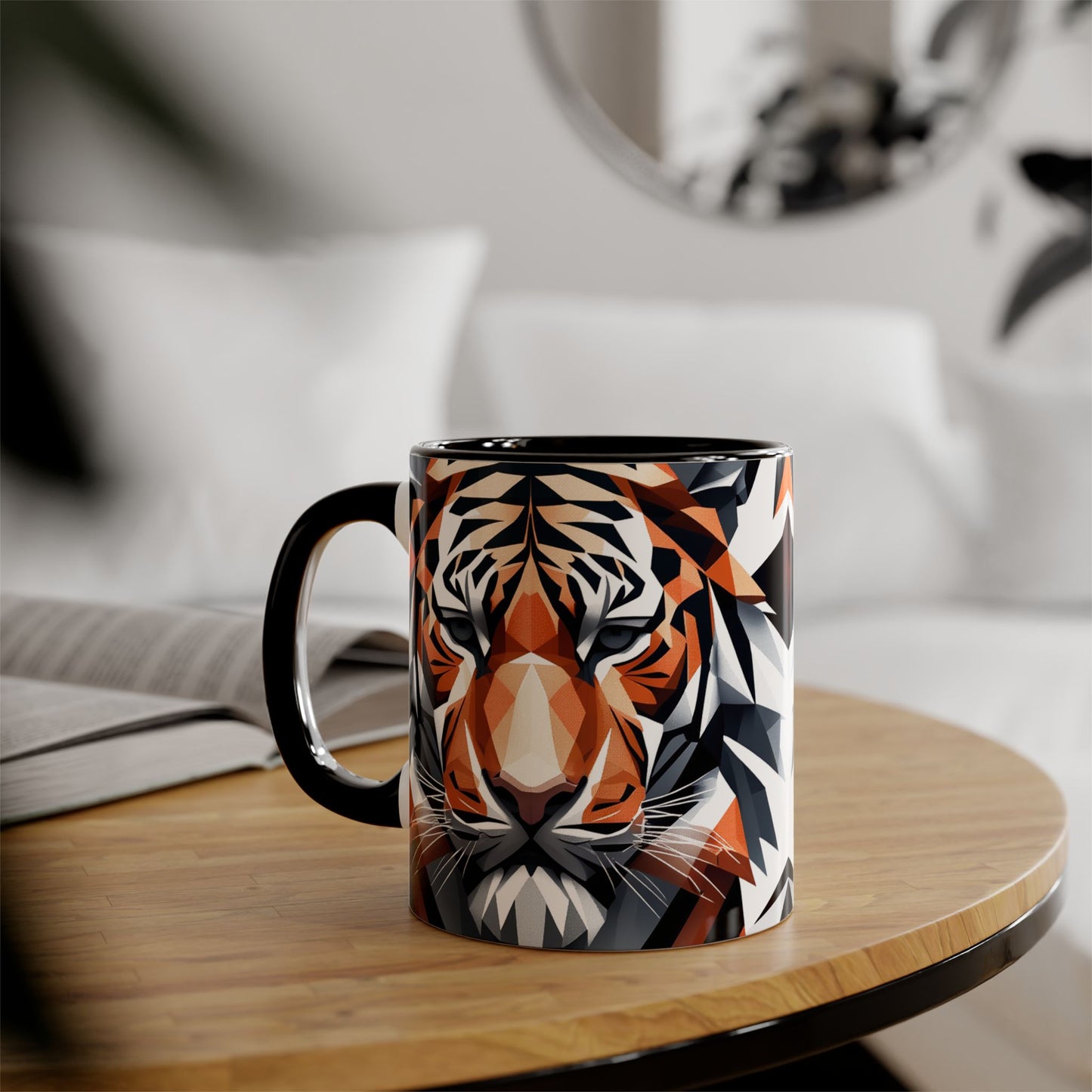 Geometric Tiger Coffee Mug