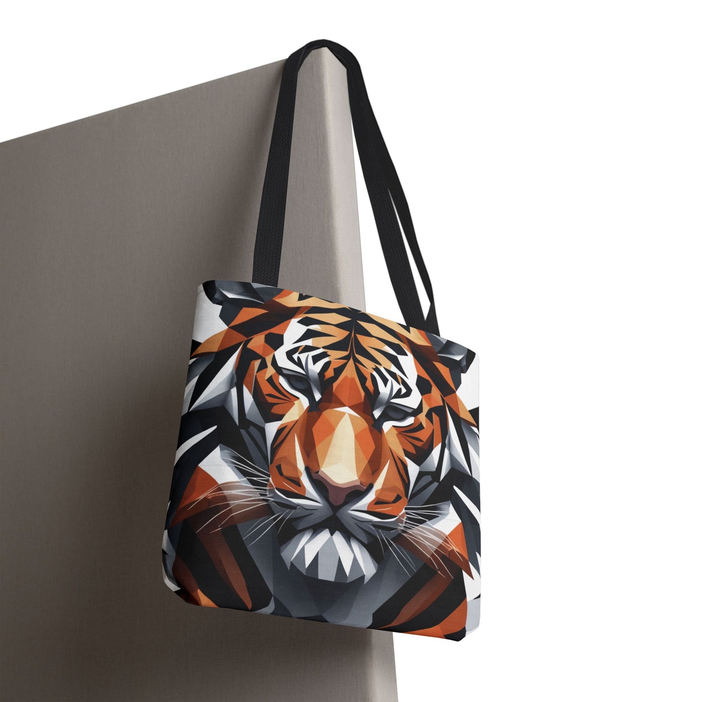 Geometric Tiger Tote Bag - Bold & Unique Design