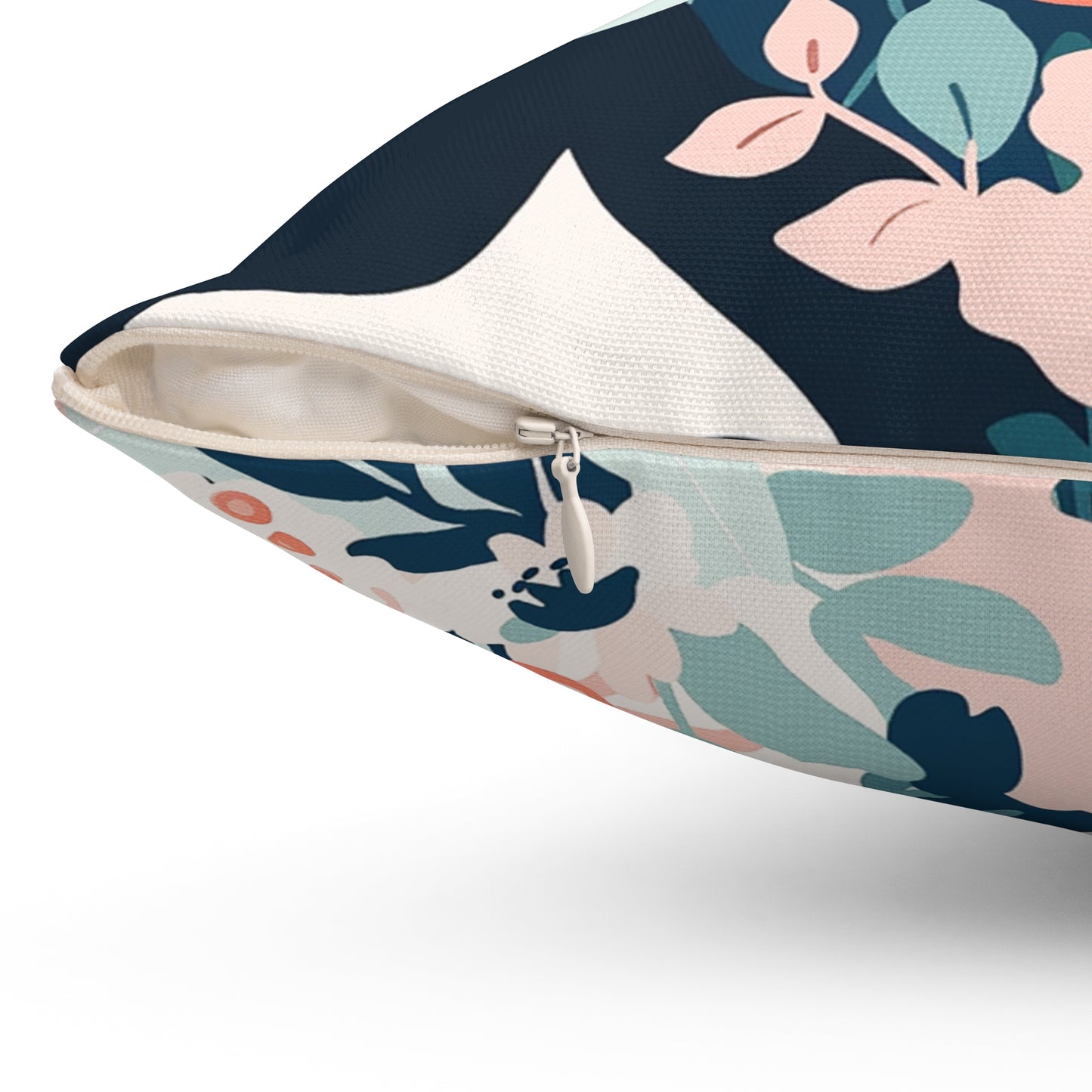 Floral and faces - Square Pillow