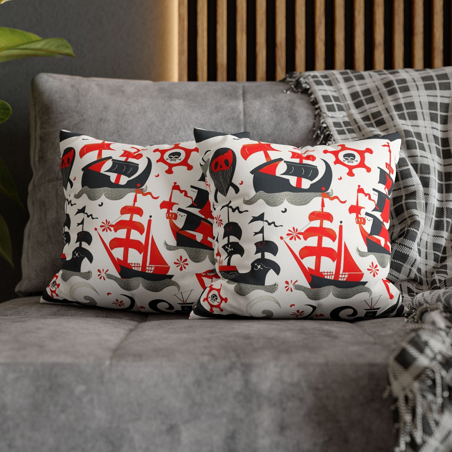 Pirates - Faux Suede Pillowcase