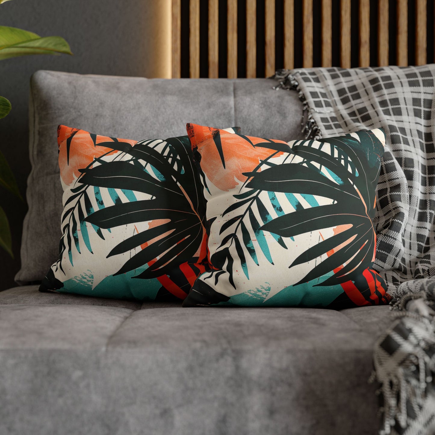 Tropical - Faux Suede Pillowcase