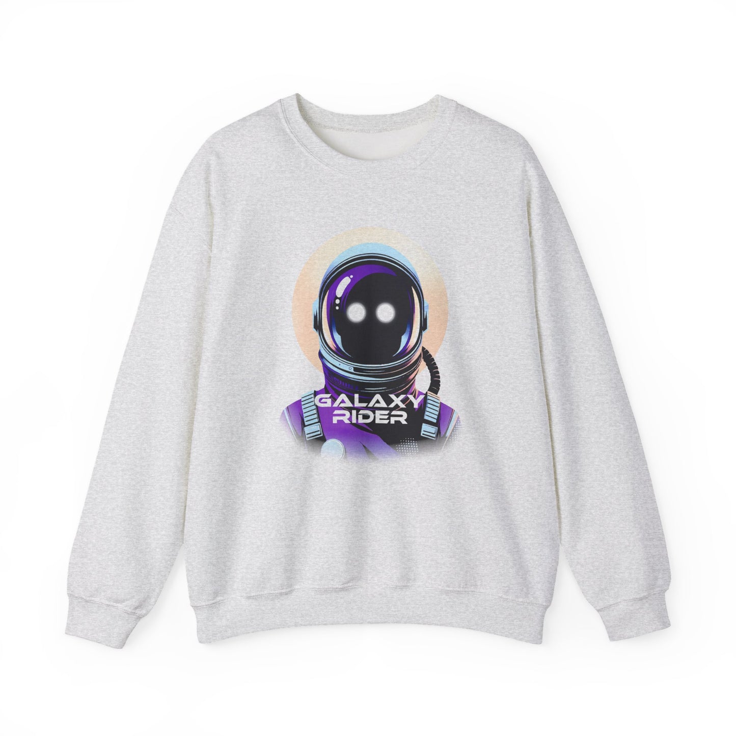 Ash Galaxy Rider Sweatshirt with a cosmic design for every space enthusiast BimBangDesign
