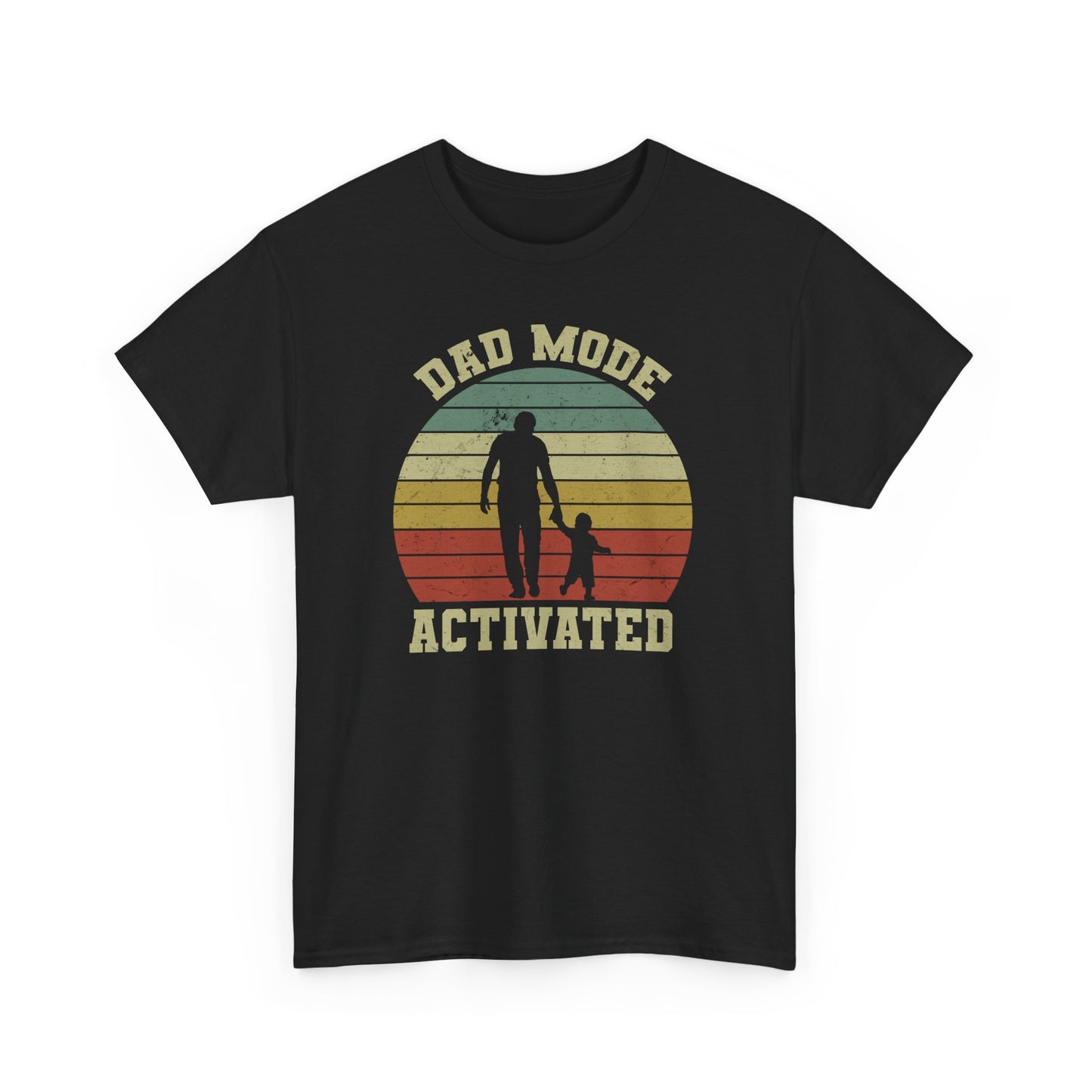 Black Dad Mode Activated T-shirt For young dads BimBangDesign