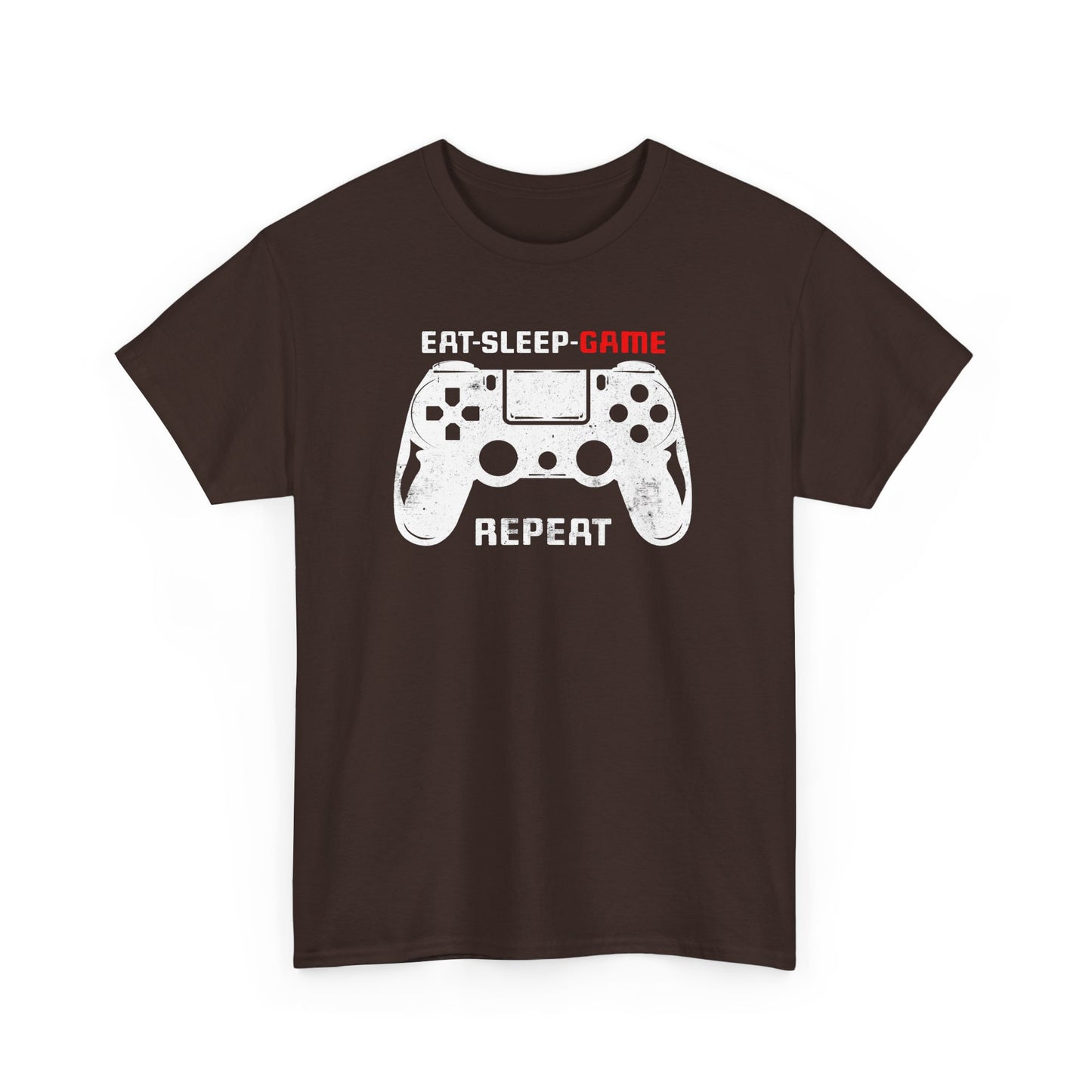 Dark Chocolate Version Gamer T-shirt Eat Sleep Game Repeat BimBangDesin