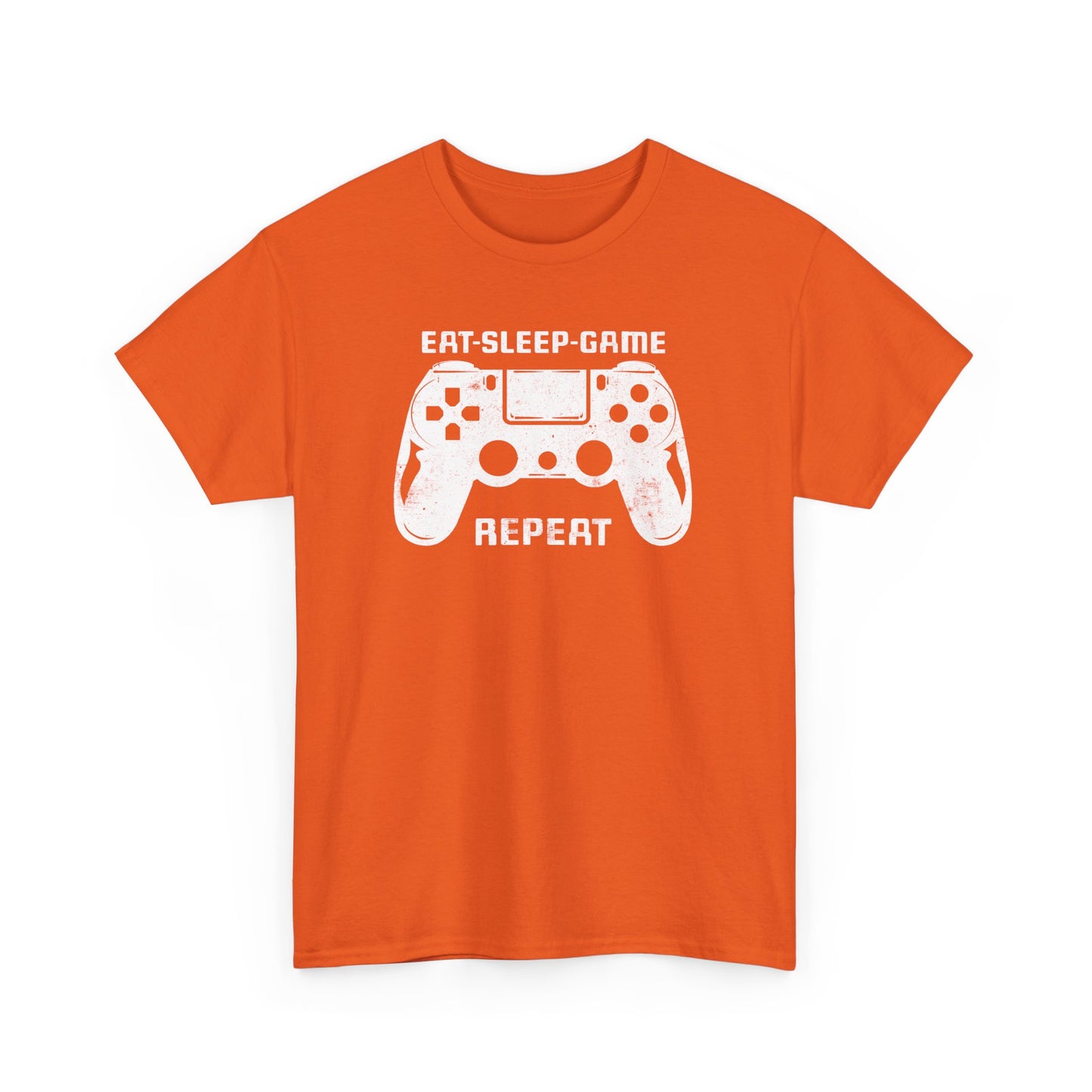 Orange Version Gamer T-shirt Eat Sleep Game Repeat BimBangDesin