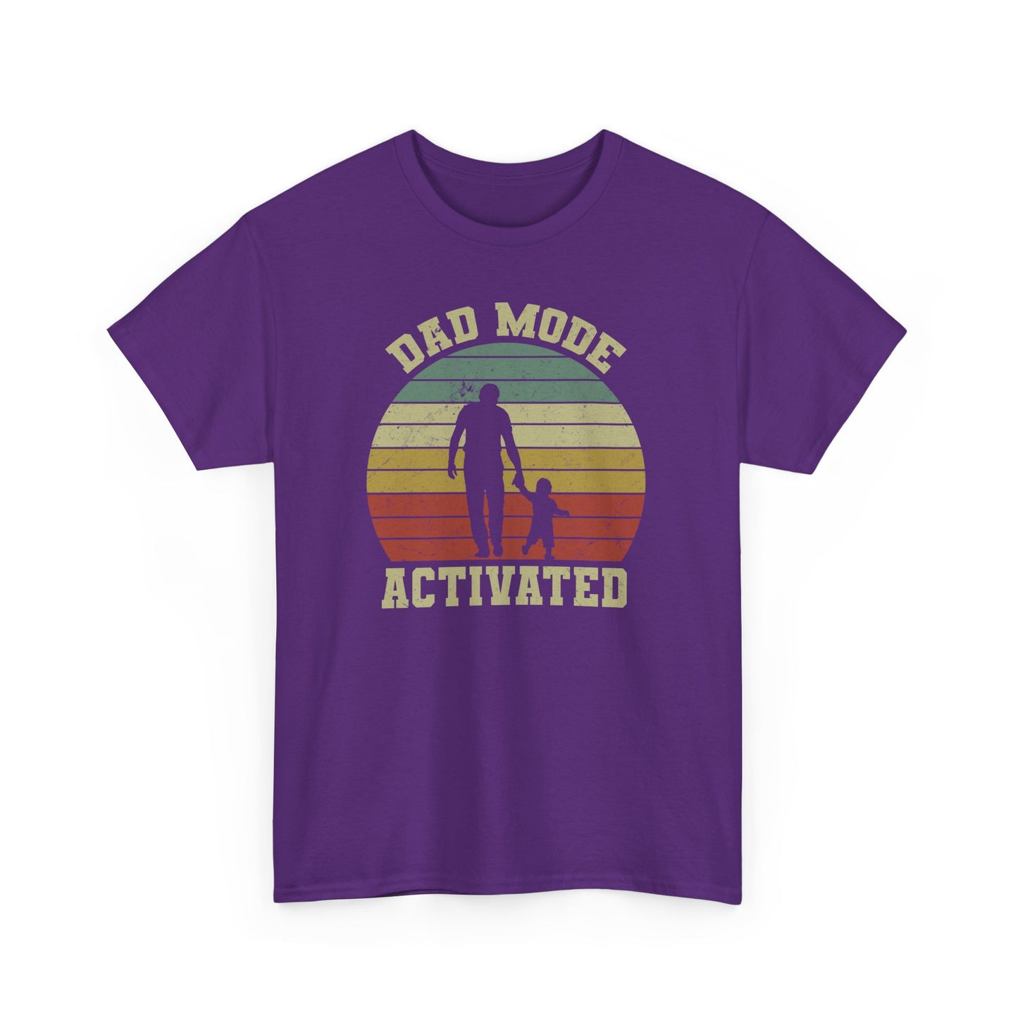 Purple Dad Mode Activated T-shirt For young dads BimBangDesign
