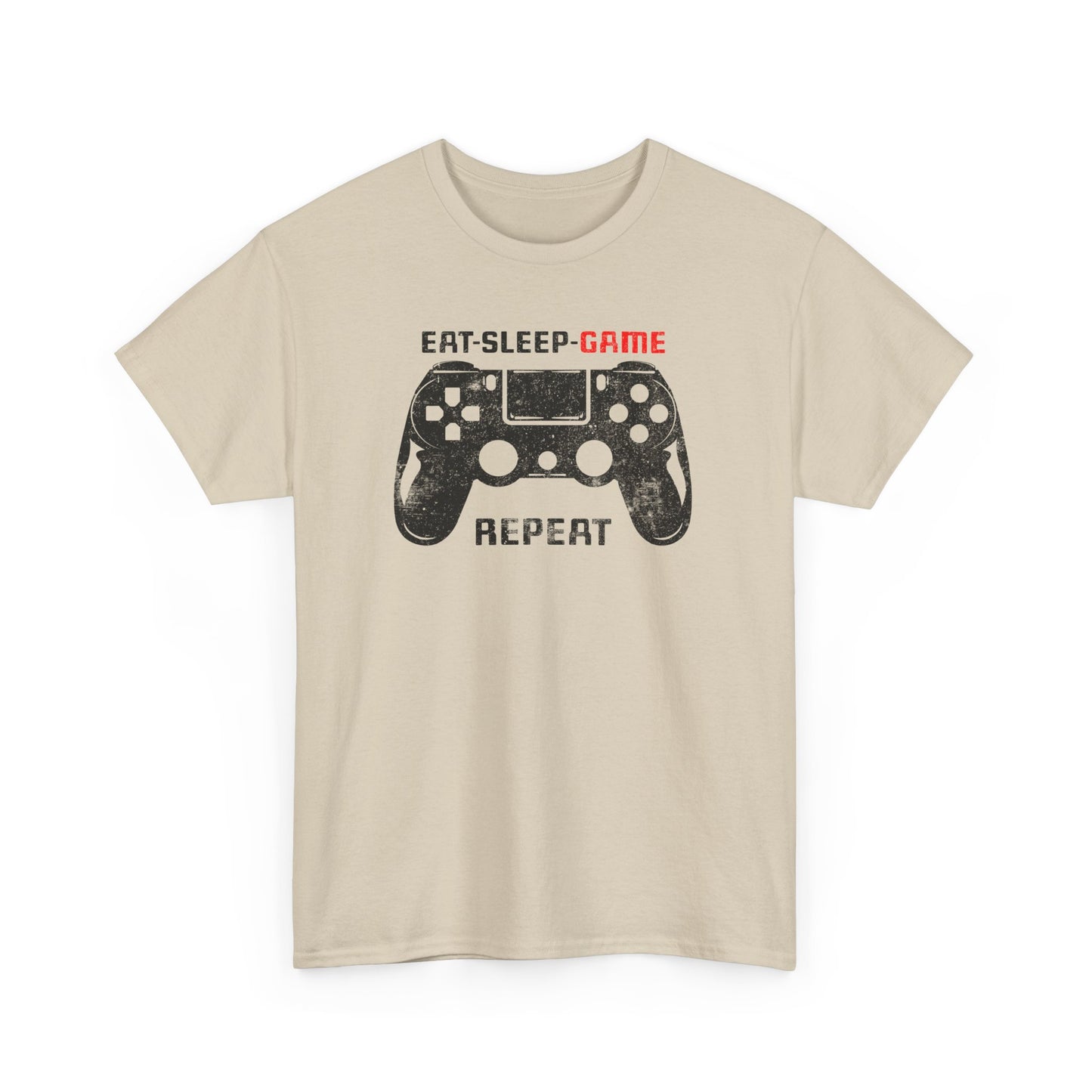 Sand Version Gamer T-shirt Eat Sleep Game Repeat BimBangDesin