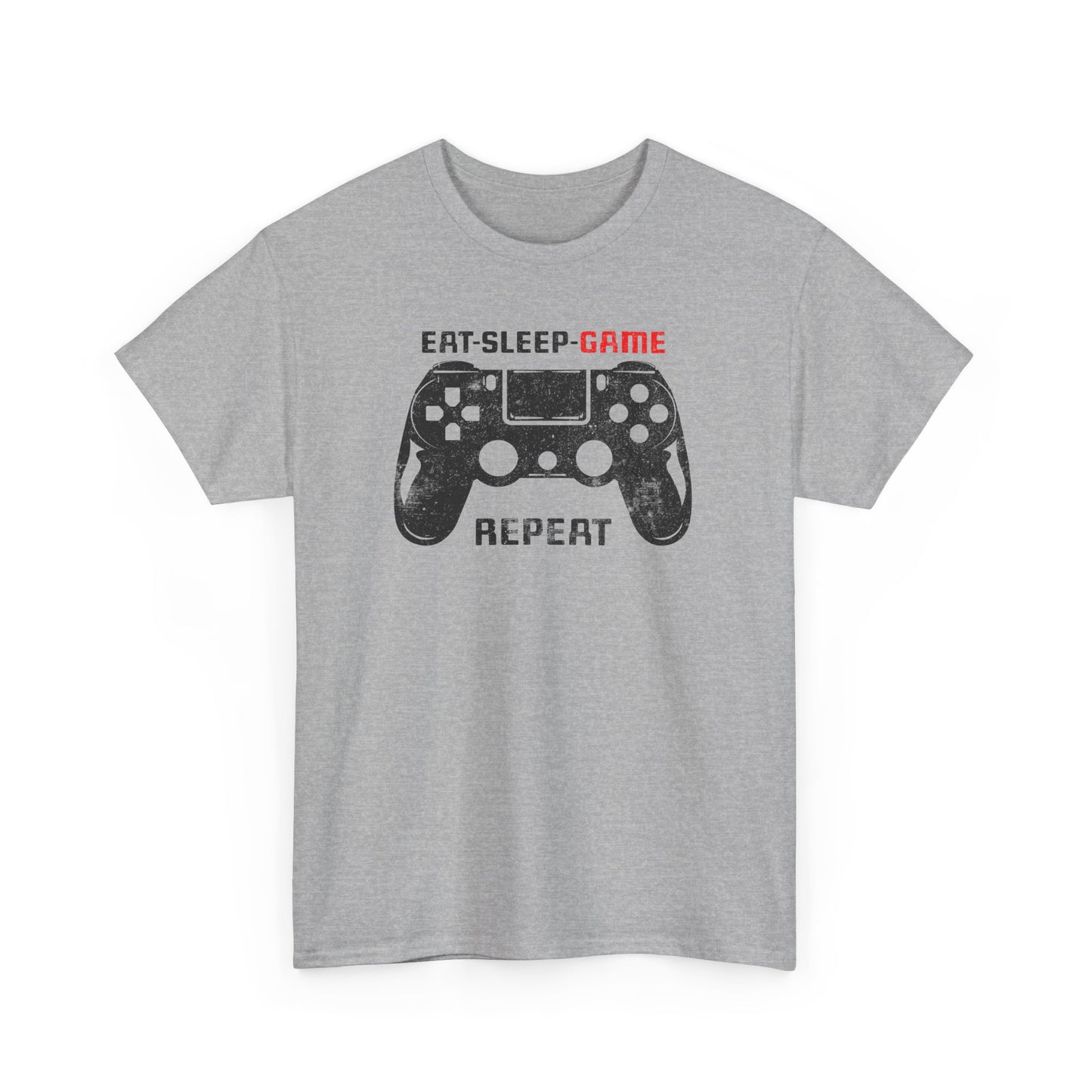 Sport Grey Version Gamer T-shirt Eat Sleep Game Repeat BimBangDesin