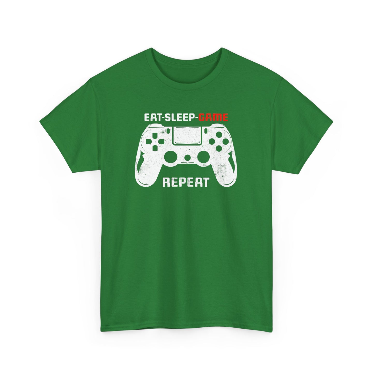 Turf Green Version Gamer T-shirt Eat Sleep Game Repeat BimBangDesin