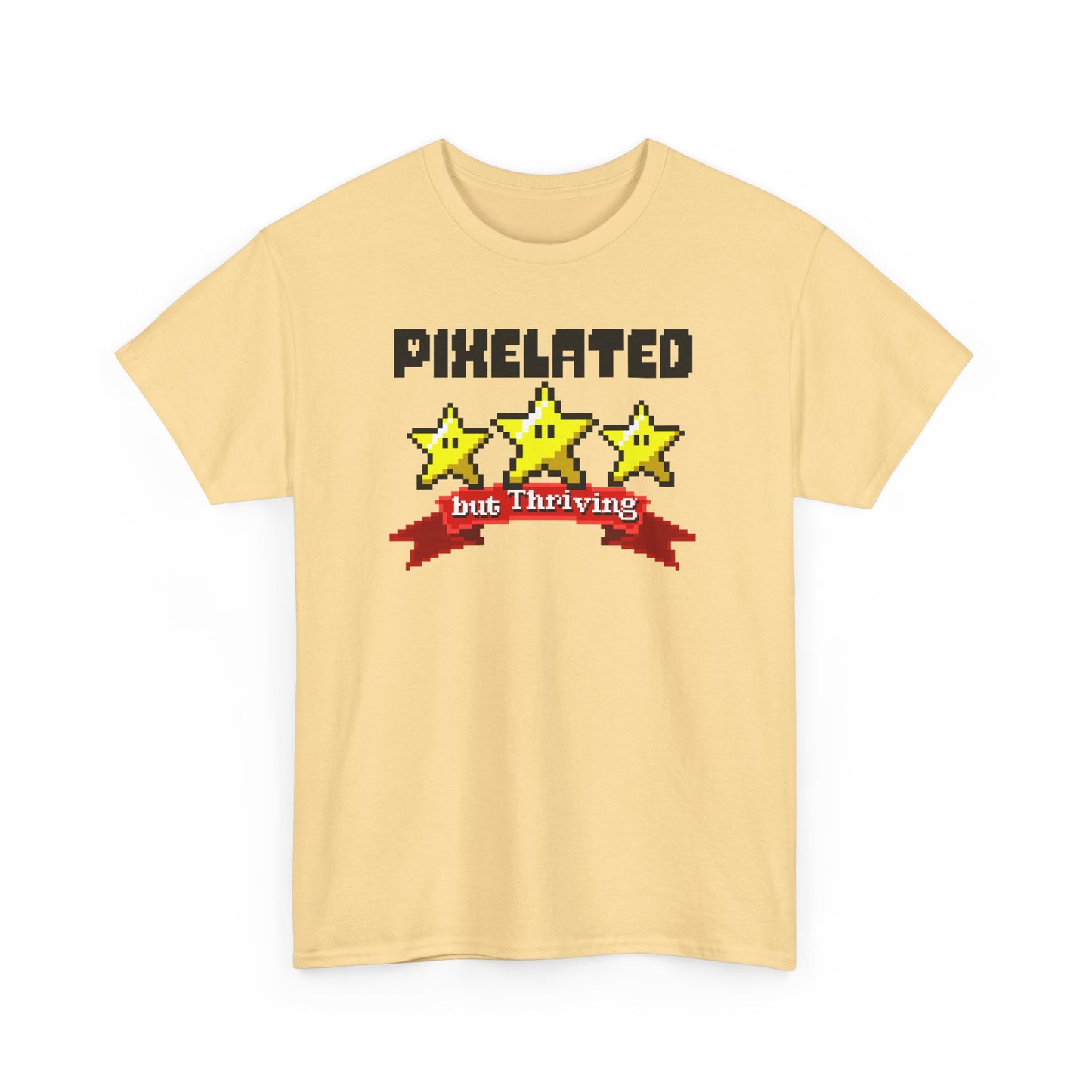 Yellow Haze Version Pixelated but Thriving T-shirt BimBangDesign