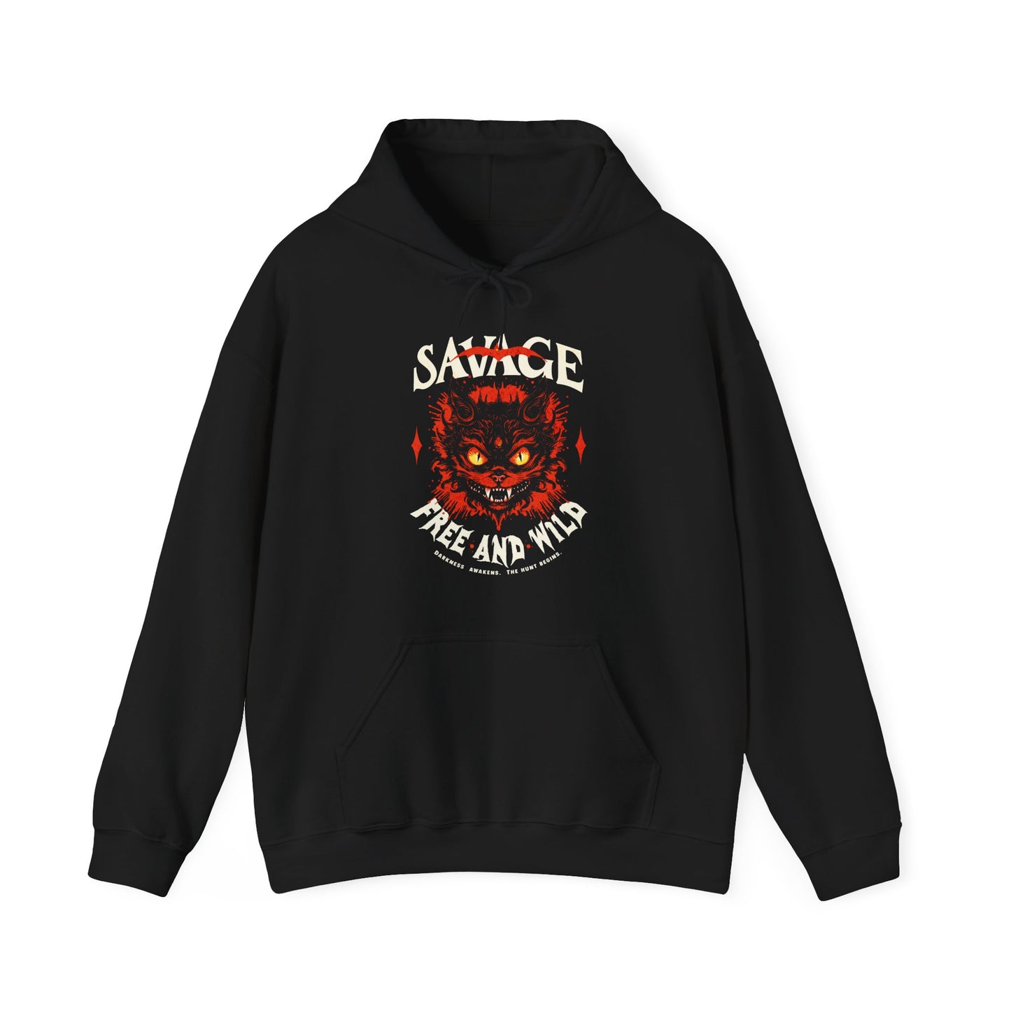 Savage Free and Wild Unisex Sweat – Cozy Feral Hoodie | BimBangDesign
