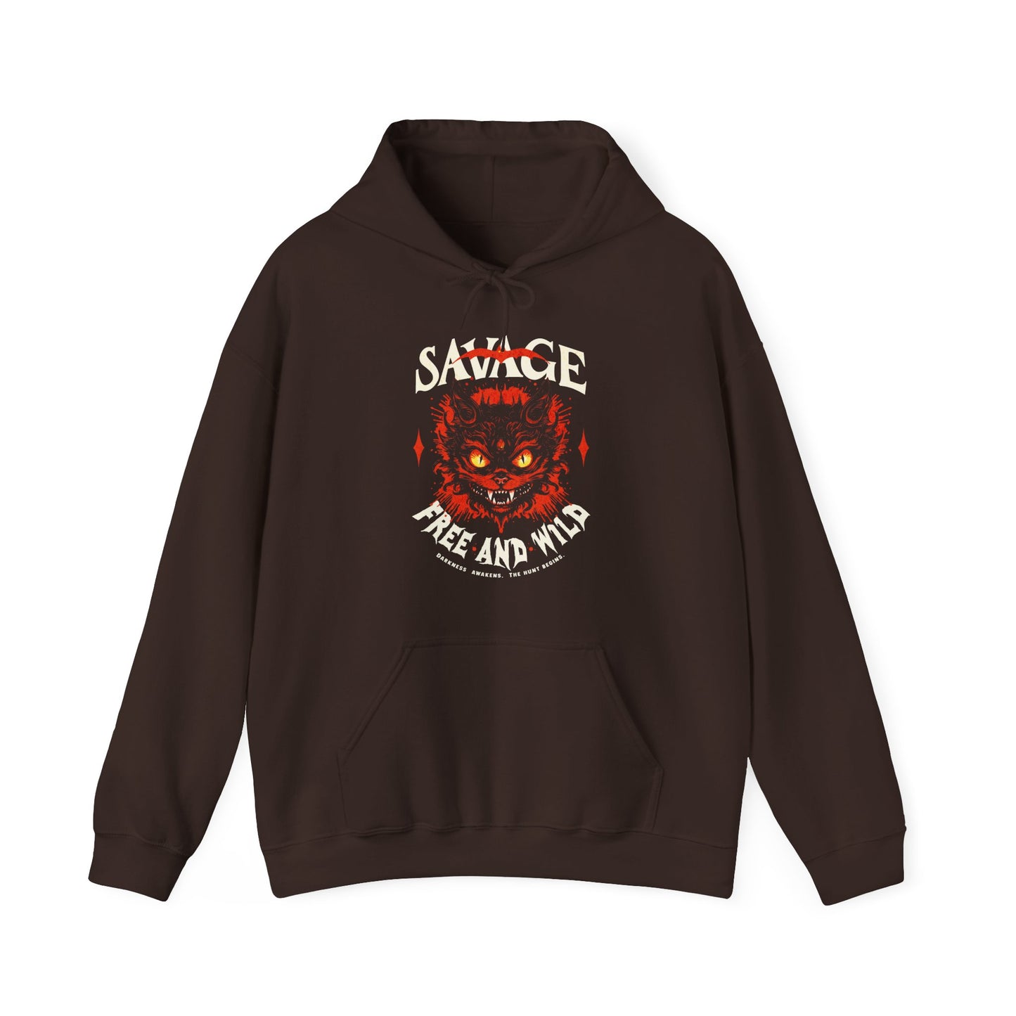 Savage Free and Wild Unisex Sweat – Cozy Feral Hoodie | BimBangDesign