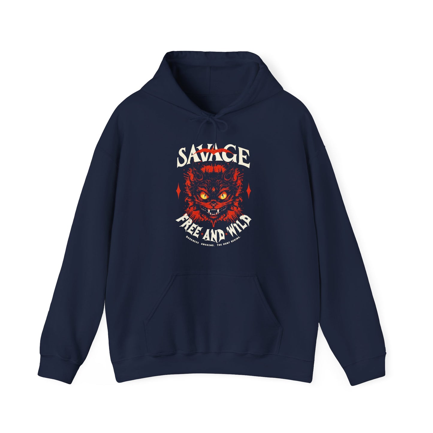 Savage Free and Wild Unisex Sweat – Cozy Feral Hoodie | BimBangDesign