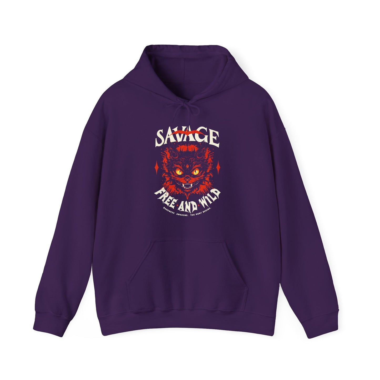 Savage Free and Wild Unisex Sweat – Cozy Feral Hoodie | BimBangDesign