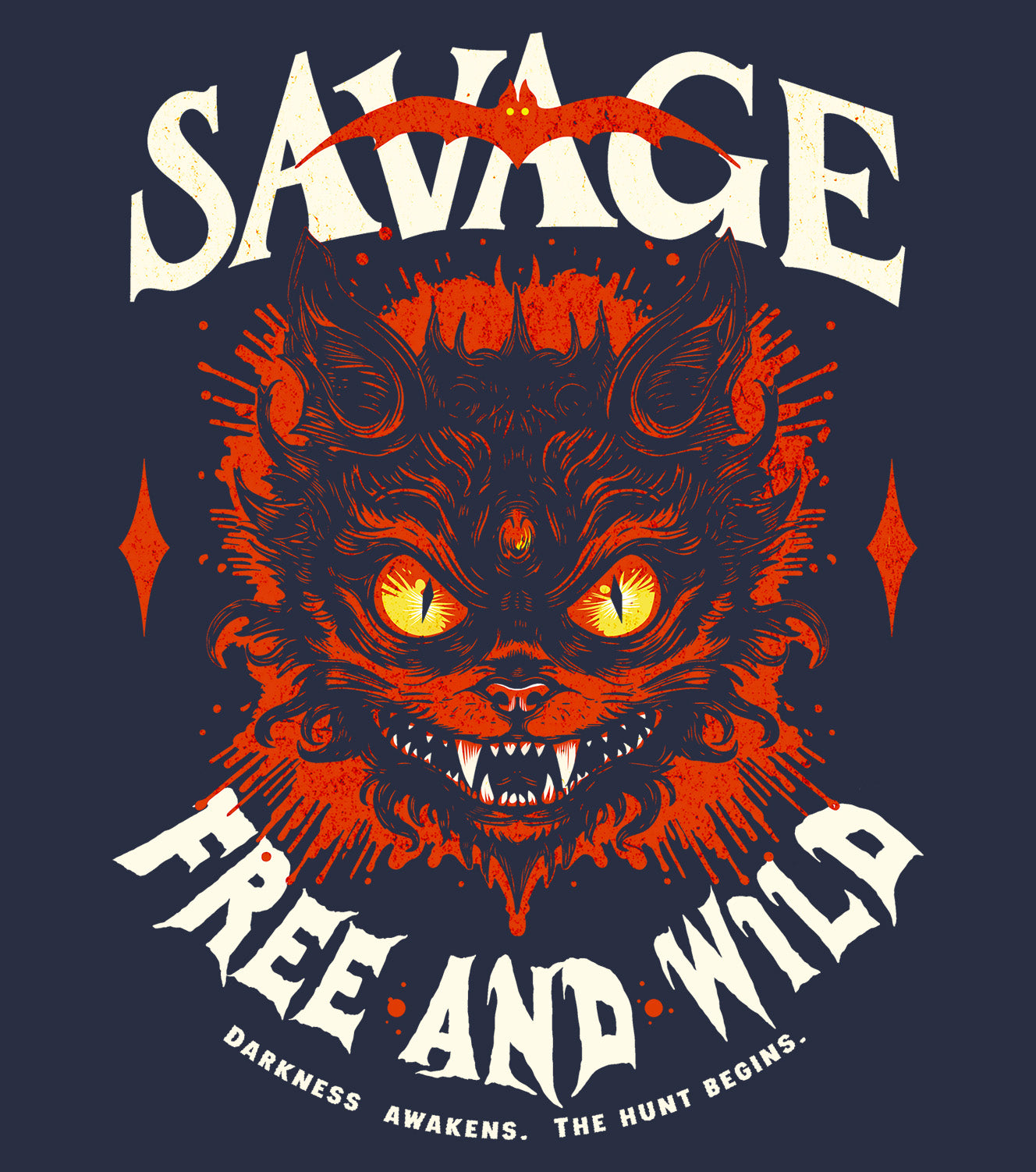 Savage Free and Wild Unisex Sweat – Cozy Feral Hoodie | BimBangDesign
