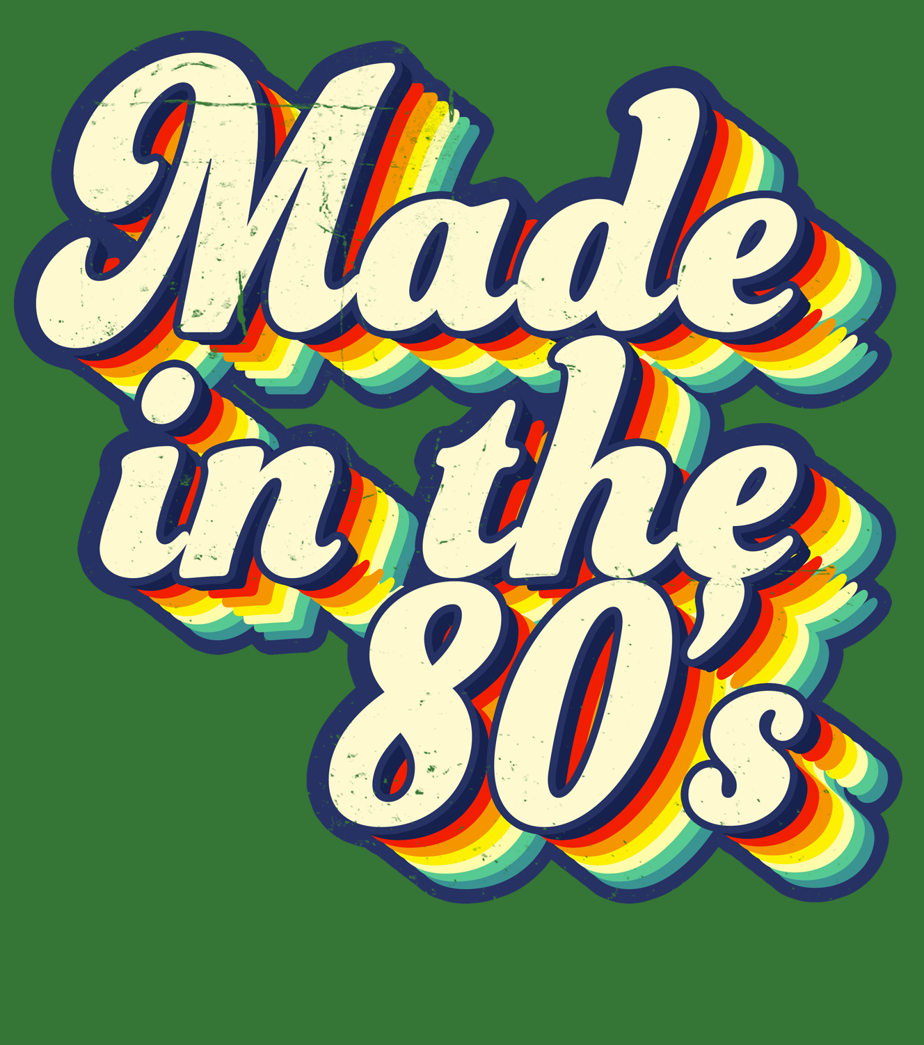 Made in the 80s vintage style T-shirt Details