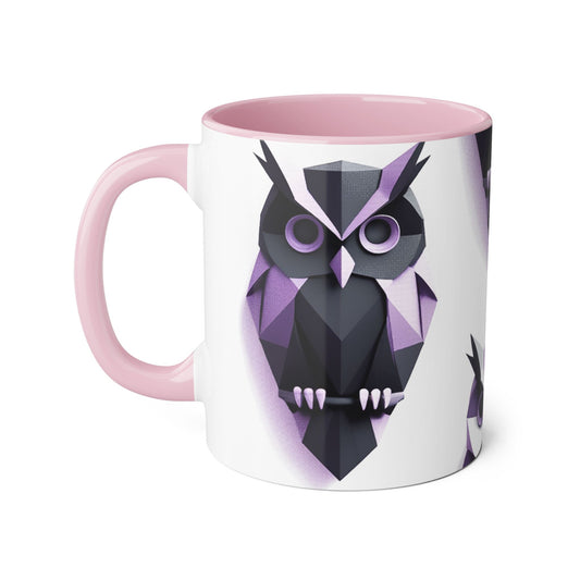 Geometric Owl Coffee Mug
