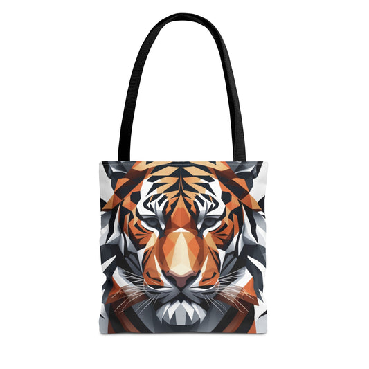 Geometric Tiger Tote Bag - Bold & Unique Design