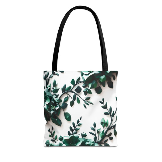 Elegant Leaf Tote Bag, Eco-Friendly