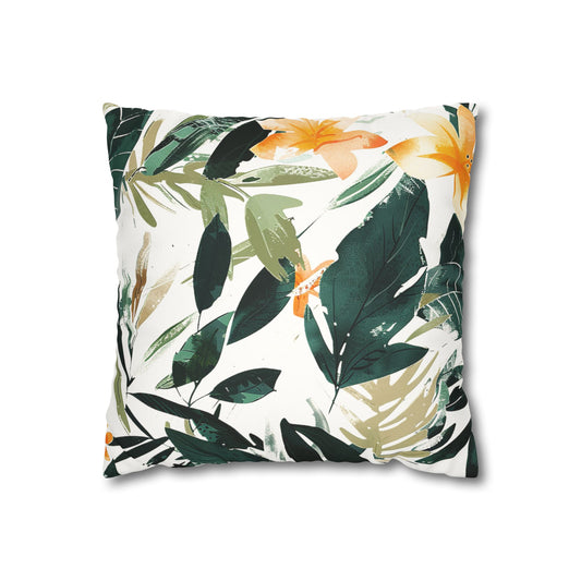 Tropical - Faux Suede Pillowcase