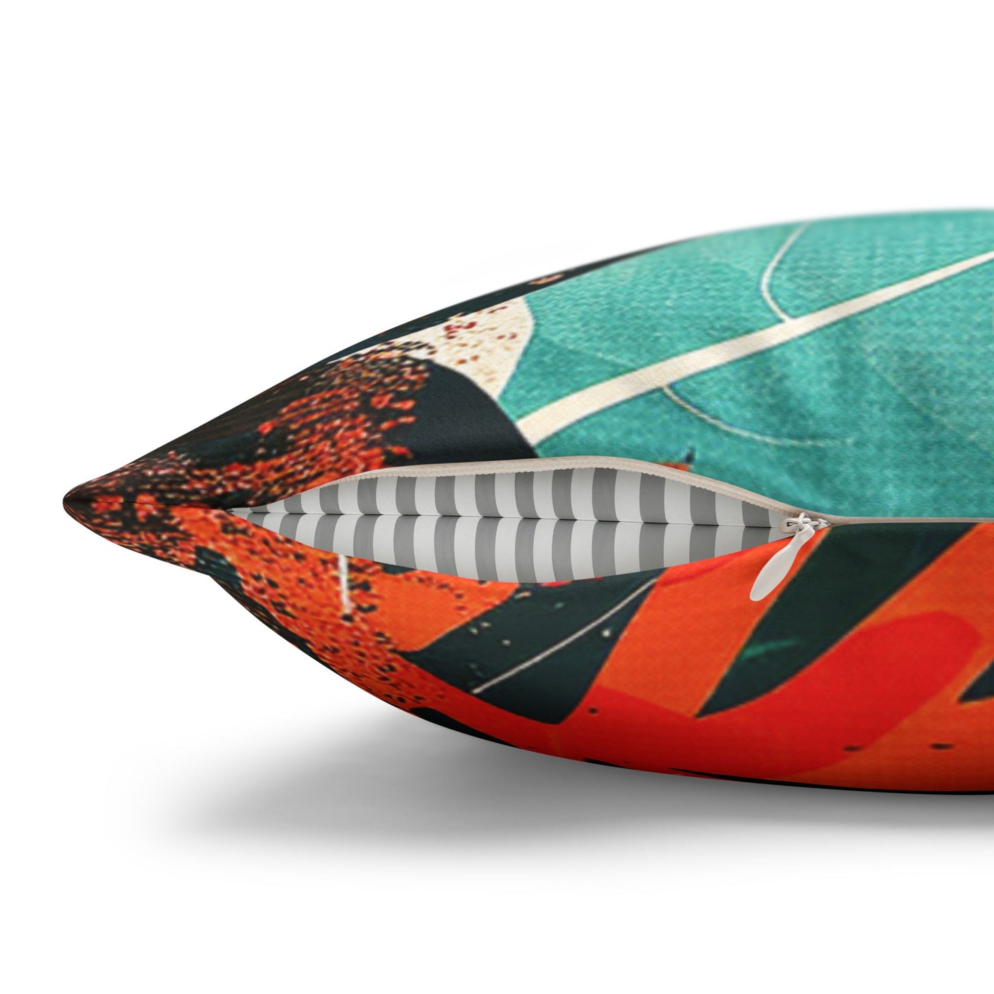 Details of a Decorative Pillowcase of Fresh artistic Tropical Leaves to be used as home decor accessories  BimBangDesign