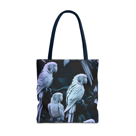 Eco-conscious Reusable and Durable Graphic Parrot Low Poly Design Lightweight Tote Bag BimBangDesign