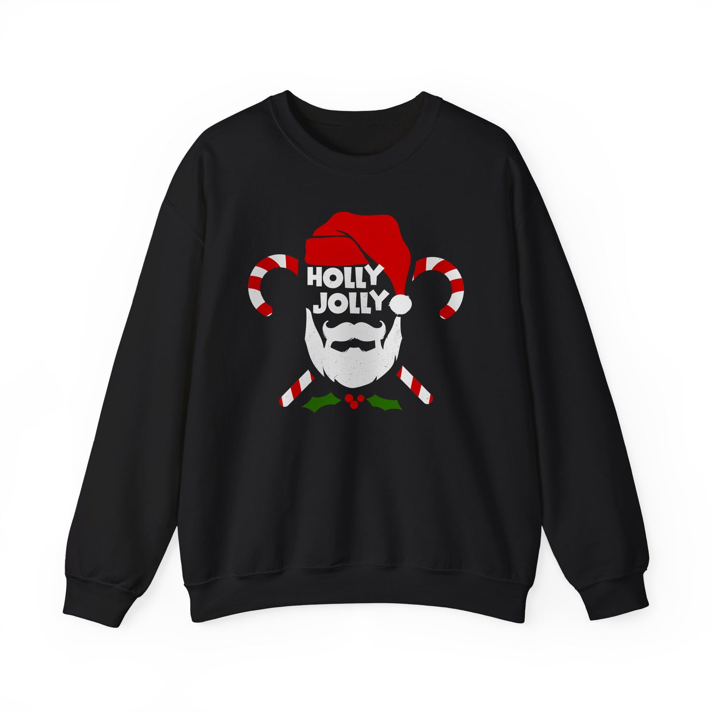 Holly Jolly Santa Unisex Sweatshirt – Christmas Holiday Crewneck
