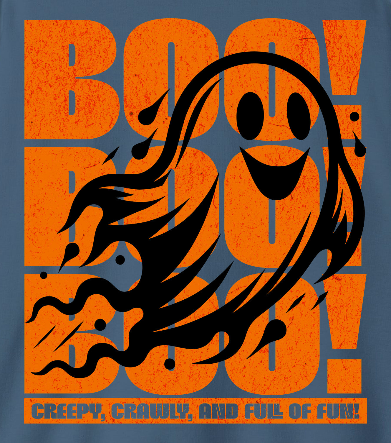 Boo Boo Boo Halloween sweatshirt details featuring a cute ghost design – cozy fall fashion by BimBangDesign